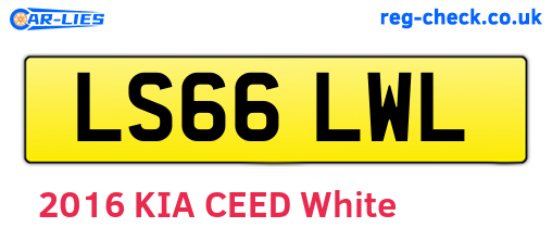 LS66LWL are the vehicle registration plates.