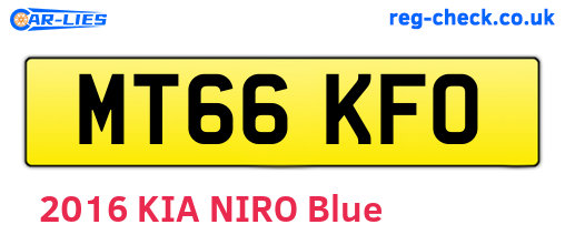 MT66KFO are the vehicle registration plates.