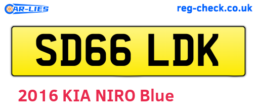 SD66LDK are the vehicle registration plates.