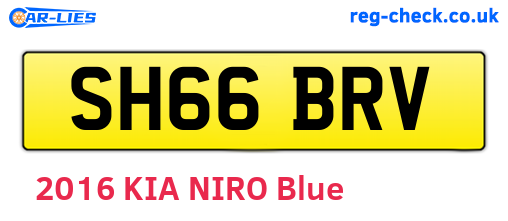 SH66BRV are the vehicle registration plates.