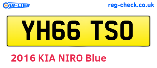 YH66TSO are the vehicle registration plates.
