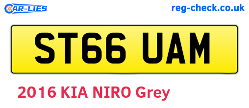 ST66UAM are the vehicle registration plates.