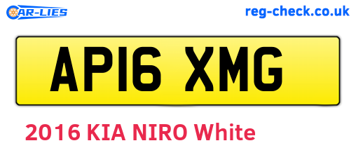 AP16XMG are the vehicle registration plates.