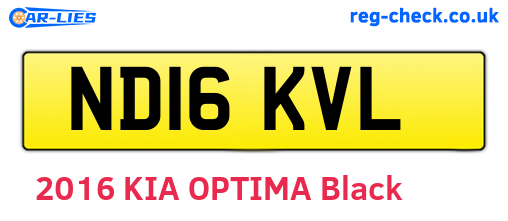 ND16KVL are the vehicle registration plates.