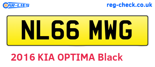 NL66MWG are the vehicle registration plates.