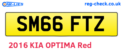 SM66FTZ are the vehicle registration plates.