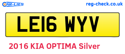 LE16WYV are the vehicle registration plates.