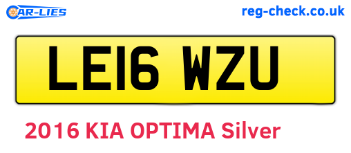 LE16WZU are the vehicle registration plates.