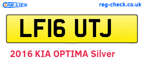 LF16UTJ are the vehicle registration plates.