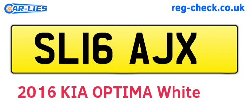SL16AJX are the vehicle registration plates.