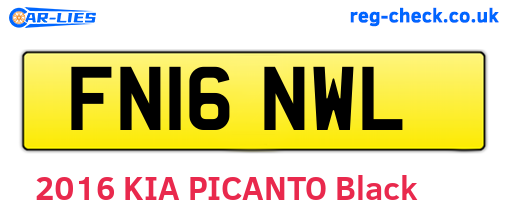 FN16NWL are the vehicle registration plates.