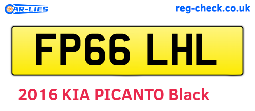 FP66LHL are the vehicle registration plates.