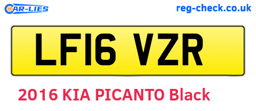 LF16VZR are the vehicle registration plates.