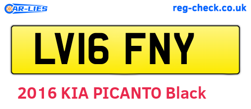 LV16FNY are the vehicle registration plates.