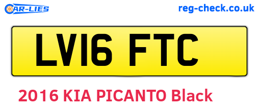 LV16FTC are the vehicle registration plates.
