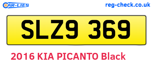 SLZ9369 are the vehicle registration plates.