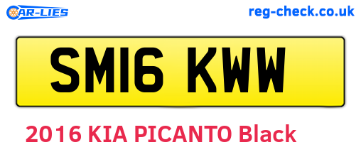 SM16KWW are the vehicle registration plates.