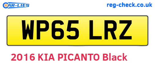 WP65LRZ are the vehicle registration plates.