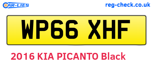 WP66XHF are the vehicle registration plates.