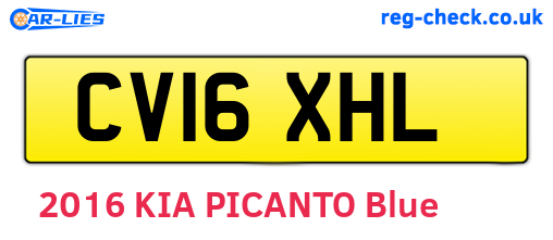 CV16XHL are the vehicle registration plates.
