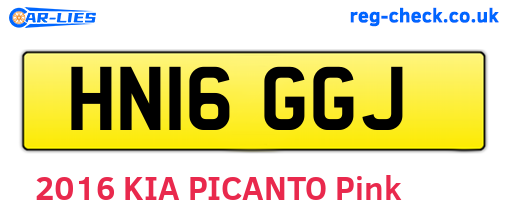 HN16GGJ are the vehicle registration plates.
