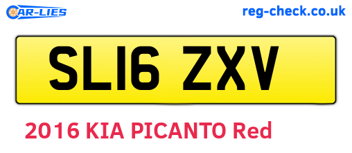 SL16ZXV are the vehicle registration plates.
