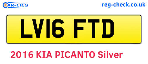 LV16FTD are the vehicle registration plates.