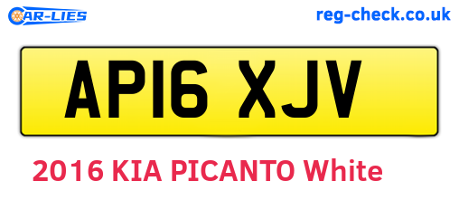 AP16XJV are the vehicle registration plates.