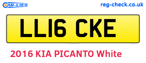 LL16CKE are the vehicle registration plates.