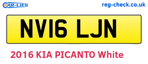 NV16LJN are the vehicle registration plates.