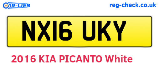 NX16UKY are the vehicle registration plates.