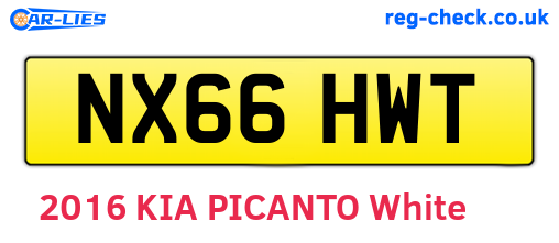 NX66HWT are the vehicle registration plates.