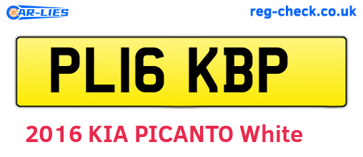 PL16KBP are the vehicle registration plates.