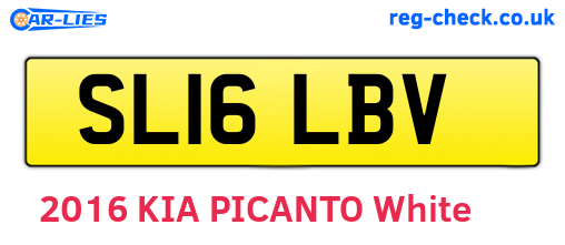 SL16LBV are the vehicle registration plates.