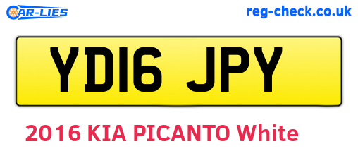 YD16JPY are the vehicle registration plates.
