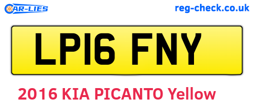 LP16FNY are the vehicle registration plates.