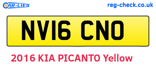 NV16CNO are the vehicle registration plates.