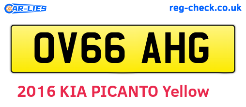 OV66AHG are the vehicle registration plates.