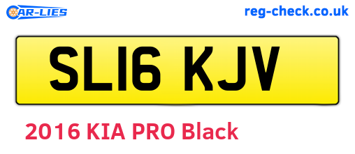 SL16KJV are the vehicle registration plates.