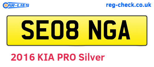 SE08NGA are the vehicle registration plates.