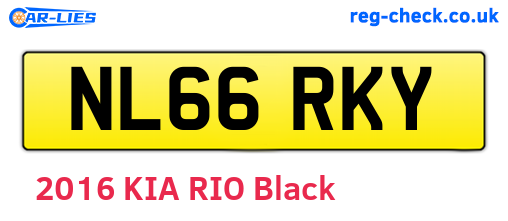 NL66RKY are the vehicle registration plates.