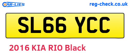 SL66YCC are the vehicle registration plates.