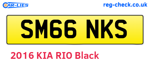 SM66NKS are the vehicle registration plates.