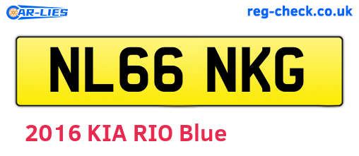 NL66NKG are the vehicle registration plates.