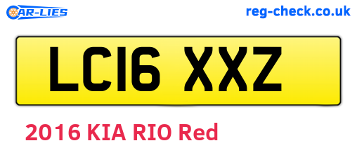 LC16XXZ are the vehicle registration plates.