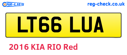 LT66LUA are the vehicle registration plates.