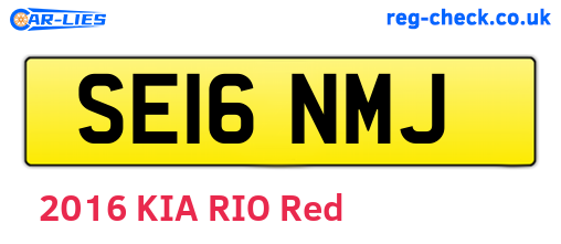 SE16NMJ are the vehicle registration plates.