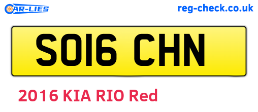 SO16CHN are the vehicle registration plates.
