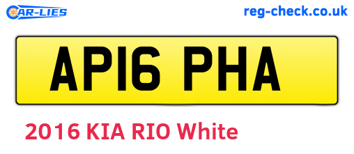 AP16PHA are the vehicle registration plates.