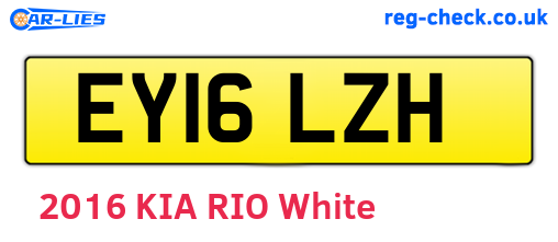EY16LZH are the vehicle registration plates.